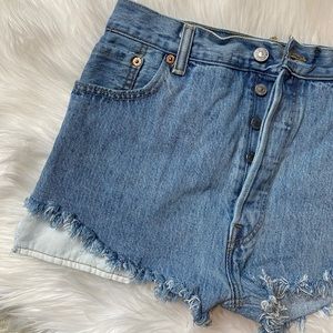 Urban Renewal Button Fly Denim Shorts